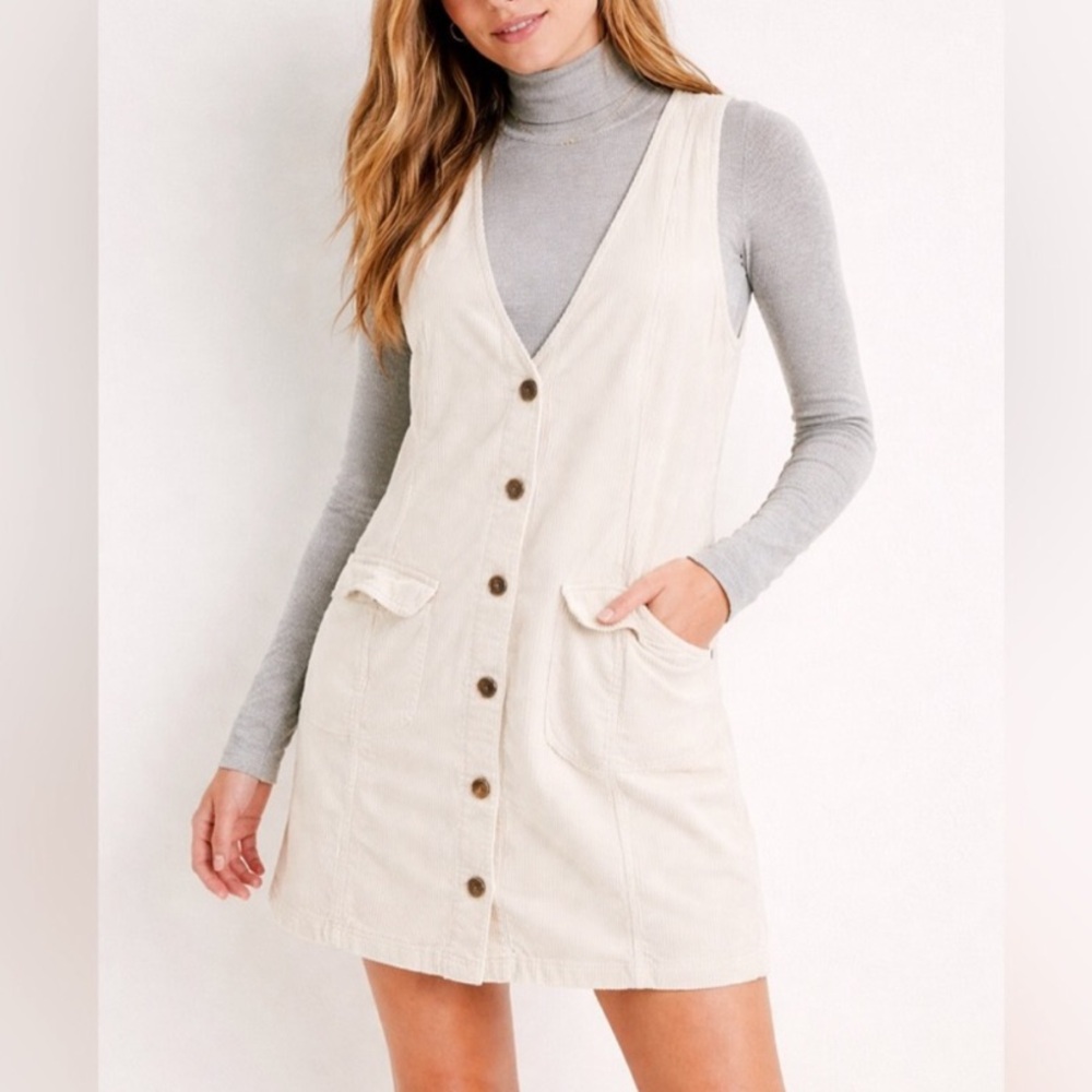 AE - Pinafore Corduroy Mini Dress
